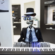 The robot pianist “Teotronica,” which is not FN Meka